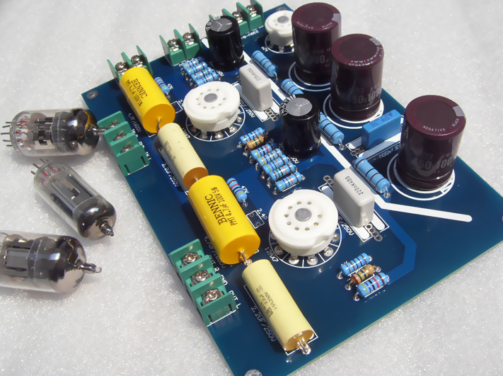 Finished QUAD -22 6N4 HIFI DIY tube preamp board
