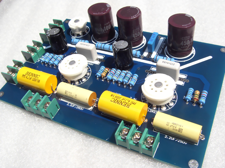 Finished QUAD -22 6N4 HIFI DIY tube preamp board