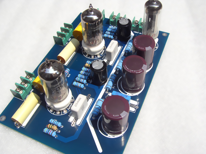 Finished QUAD -22 6N4 HIFI DIY tube preamp board