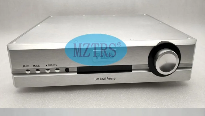 full Aluminum PASS preamplifier Chassis Fever Remote Volume Control Board Passive Front-end RCA Balanced XLR VFD Display