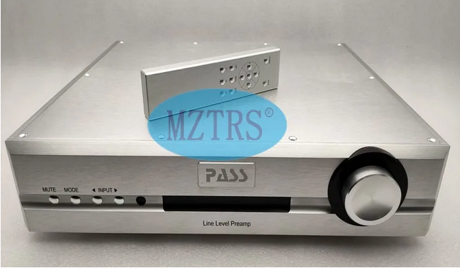 full Aluminum PASS preamplifier Chassis Fever Remote Volume Control Board Passive Front-end RCA Balanced XLR VFD Display