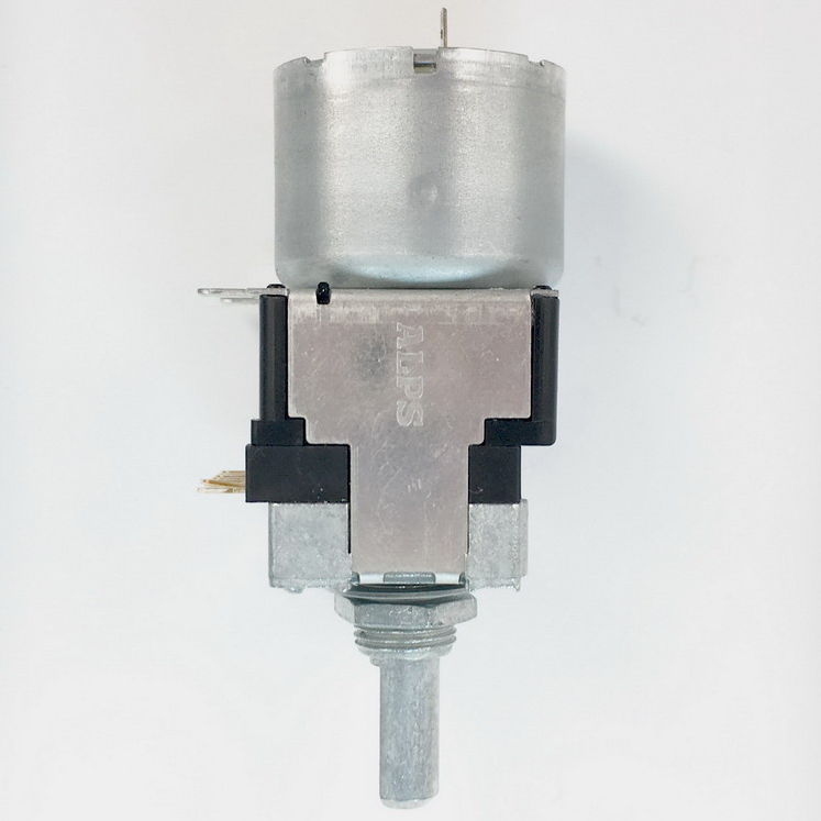 Original ALPS-RK168 single row 8-pin dual motor remote control potentiometer 50KA × 2 semi-circular shaft length 20mm
