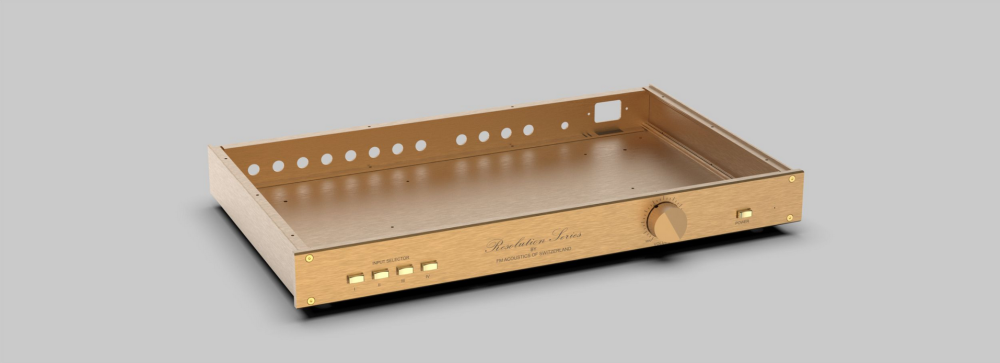 FM244 gold full alumimum preamp chassis HIFI DIY case mini box