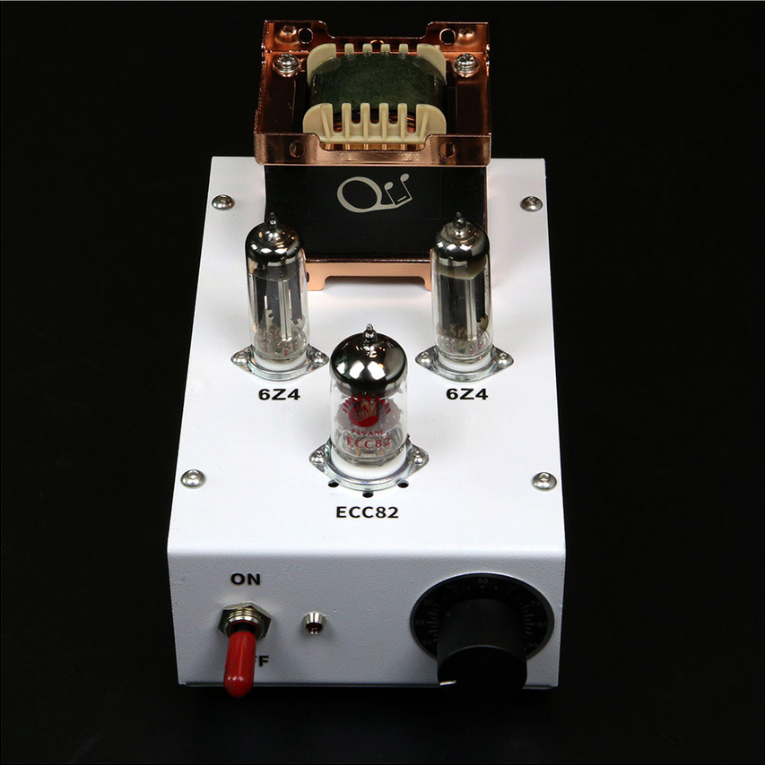 Finished ECC82 HIFI DIY stereo tube preamplifier 6Z4 electronic tube rectifier Paired with Western style chassis