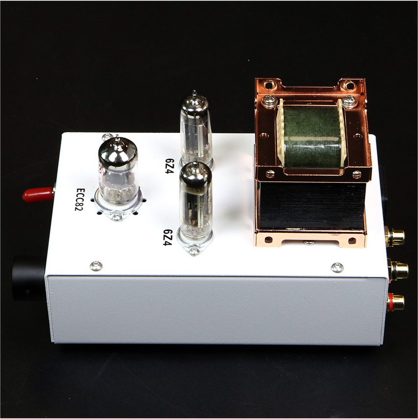 Finished ECC82 HIFI DIY stereo tube preamplifier 6Z4 electronic tube rectifier Paired with Western style chassis