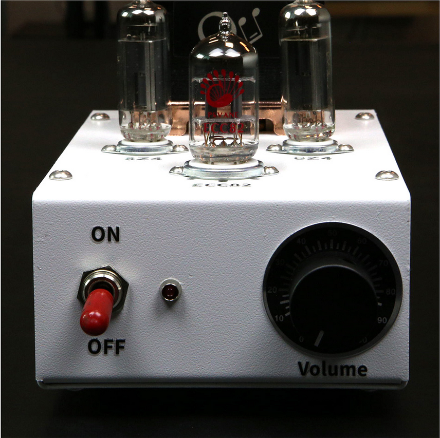 Finished ECC82 HIFI DIY stereo tube preamplifier 6Z4 electronic tube rectifier Paired with Western style chassis