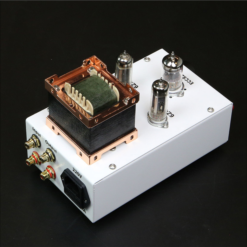Finished ECC82 HIFI DIY stereo tube preamplifier 6Z4 electronic tube rectifier Paired with Western style chassis