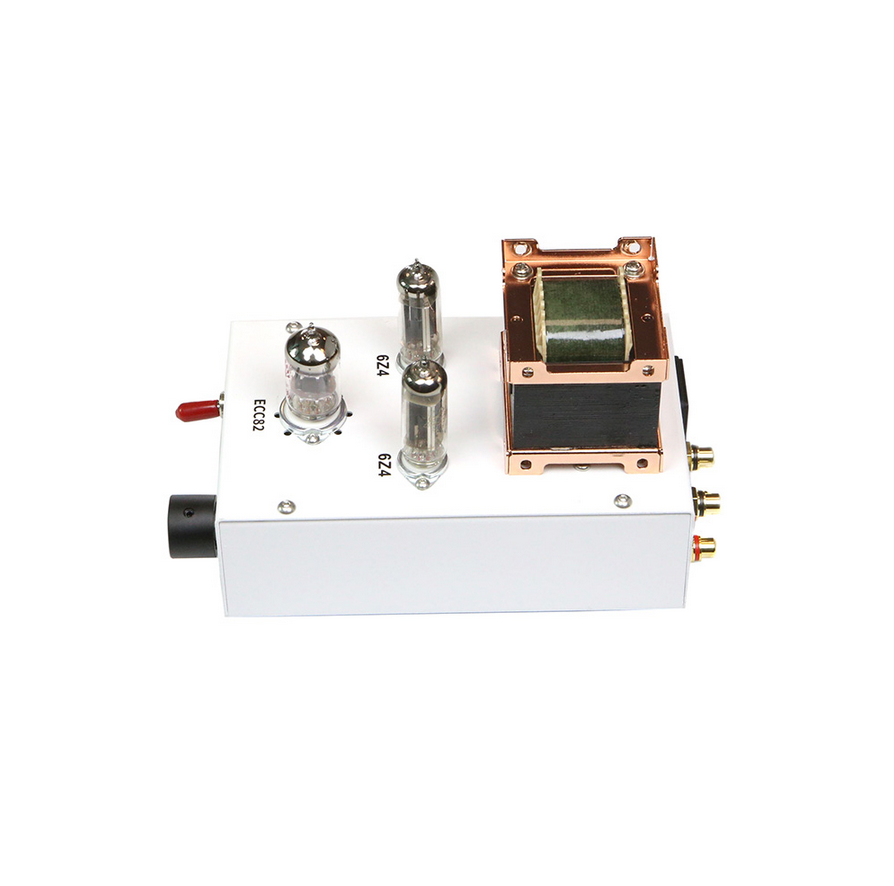 Finished ECC82 HIFI DIY stereo tube preamplifier 6Z4 electronic tube rectifier Paired with Western style chassis