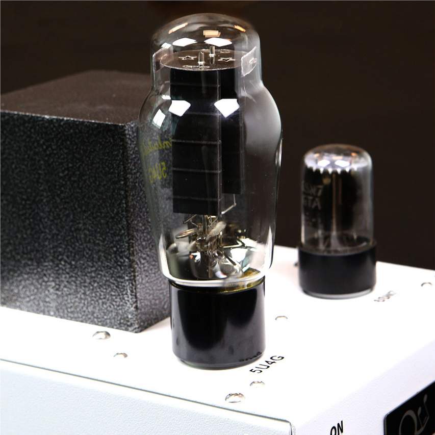 6SN7+5U4G HIFI DIY stereo tube preamplifier Paired with a similar Western Electric style chassis