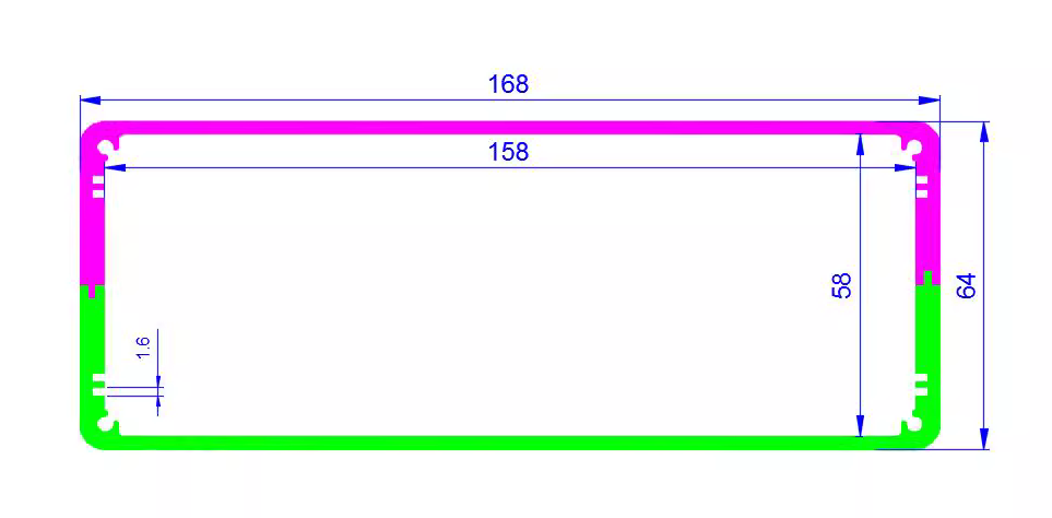 1707 Full aluminum amplifier chassis HIFI DIY tone Preamp case audio Amp box