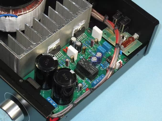 Finished 5532+TDA7294 HiFi stereo 60W+60W audio power amplifier With protective circuit