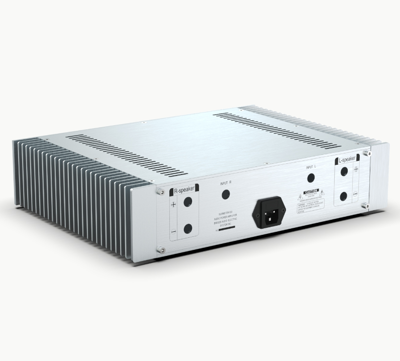BZ3608A silver full aluminum HIFI DIY audio amplifier chassis CNC preamp case with heatsink