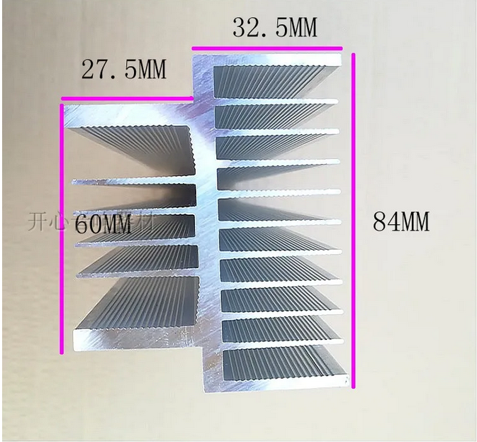 1 pcs 305*84*60mm MM power amplifier 2U aluminum alloy plate aluminum profile high-power heat sink electronic components thermal power radiator
