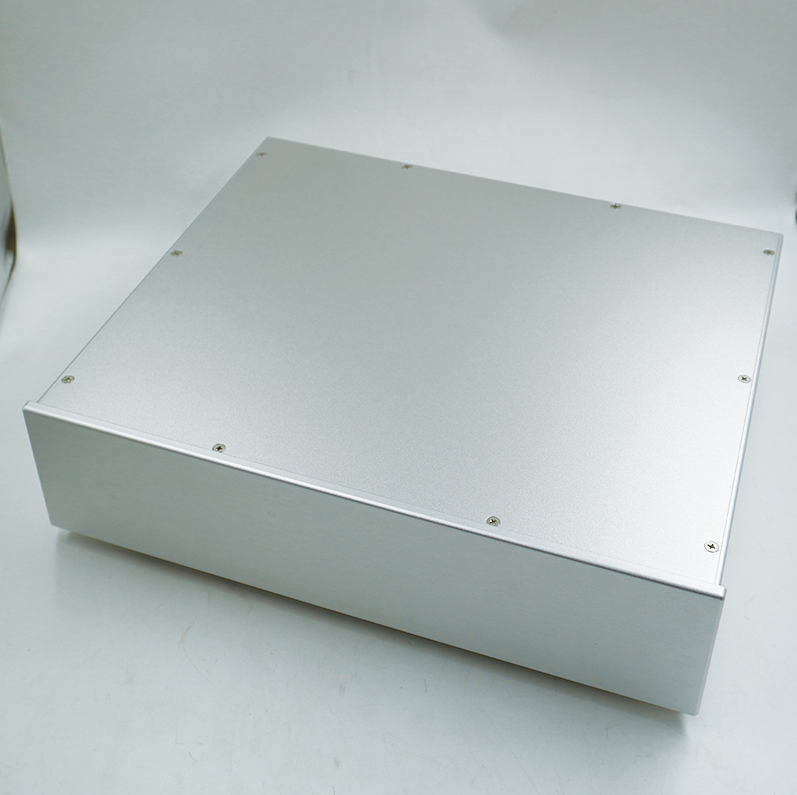 430 Full Aluminum DIY HiFi amplifier case silver power supply chassis decoder box 4395