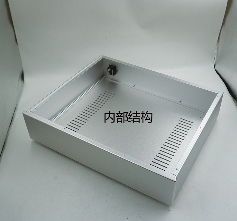 430 Full Aluminum DIY HiFi amplifier case silver power supply chassis decoder box 4395