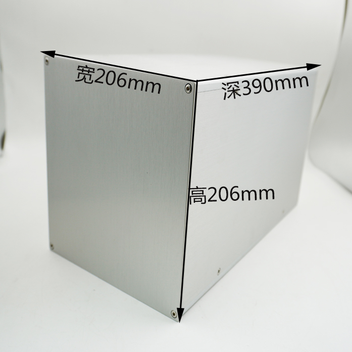 390 silver full aluminum Isolation power supply chassis Multi purpose HIFI DIY shell PSU box
