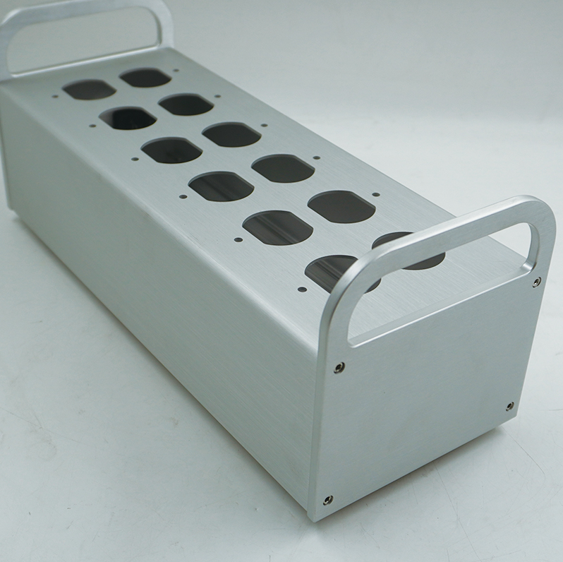 YR all aluminum alloy 12 American standard power socket chassis power purifier HIFI DIY PSU case