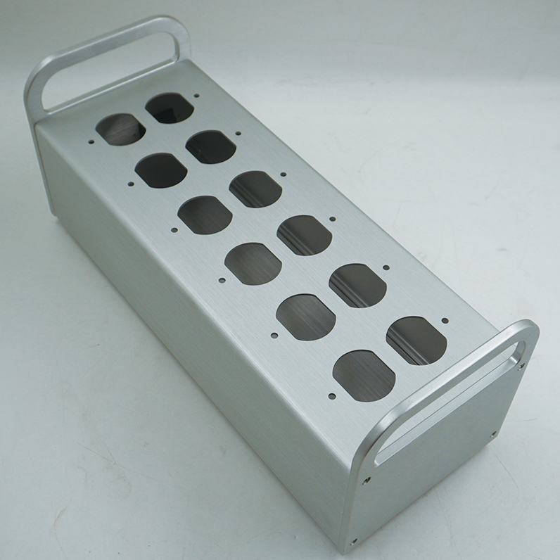 YR all aluminum alloy 12 American standard power socket chassis power purifier HIFI DIY PSU case