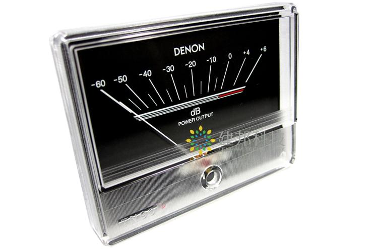1 pcs Black Audio power Amplifier VU meter DB level· Header indicator for Japan DENON