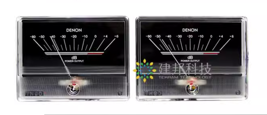 1 pcs Black Audio power Amplifier VU meter DB level· Header indicator for Japan DENON
