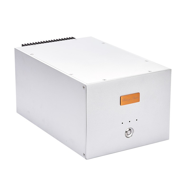 HIFI DIY Single channel split amplifier chassis Back heat dissipation case Can install Goldmund circuit