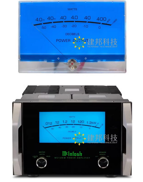 HIFI Amplifier VU meter DB level Header backlight for Tube amp Mclntosh MC12KW
