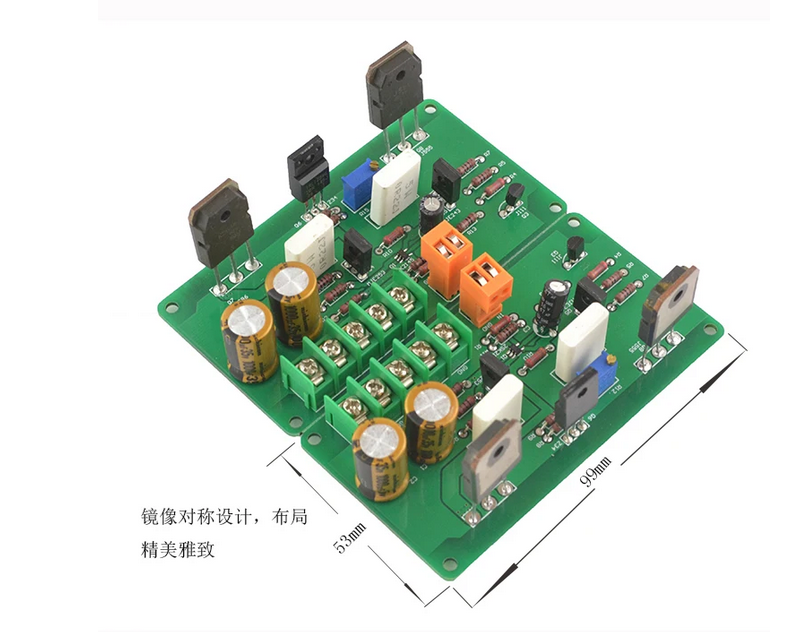 1 pair Assembled A30 Pure Class A High-current Mini HI-FI Amplifier Board (2 channle) 30W+30W