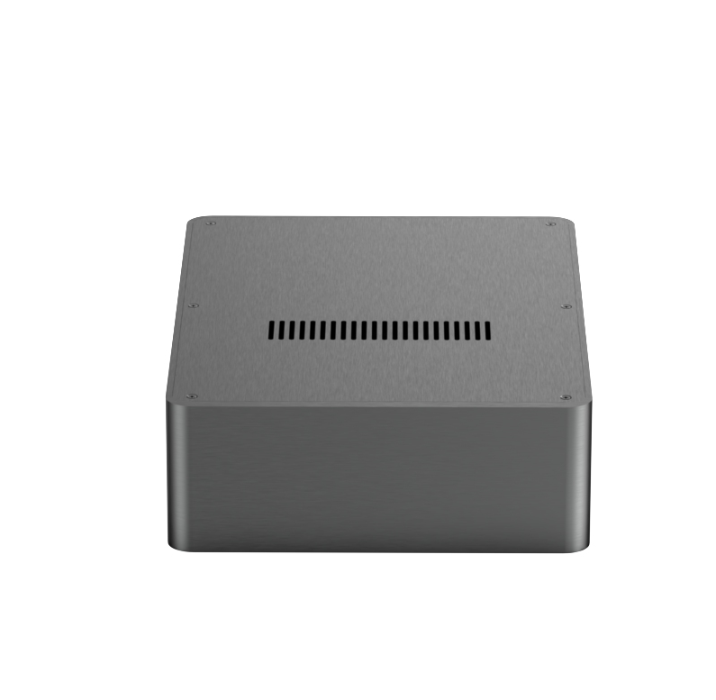 BZ2409H Silver/black Full Aluminum DAC Enclosure /Amplifier case / Preamp Box / Rounded corner amp Chassis