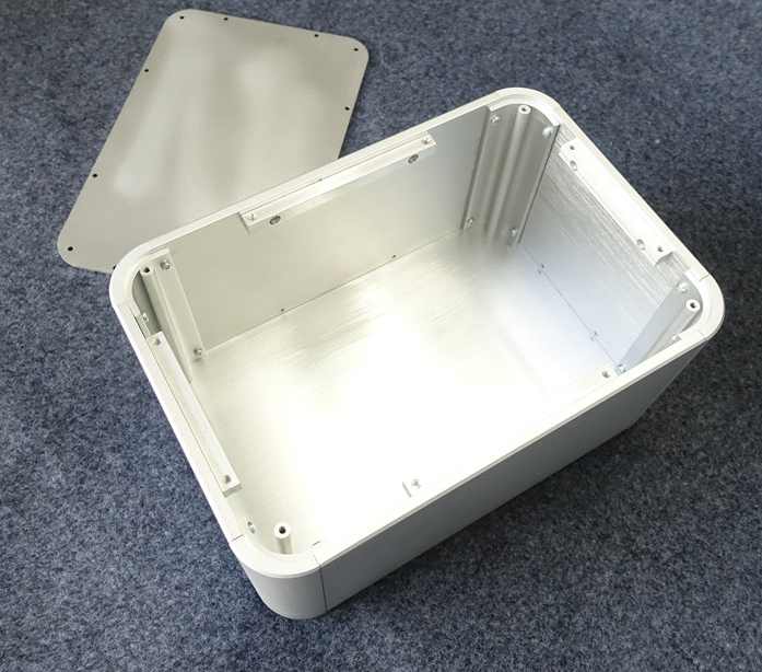 216*316*154mm Rounded corner chassis silver power supply case HIFI DIY amplifier box