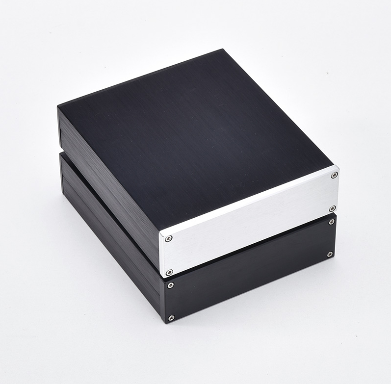 CDROM full aluminum mini power supply chassis DIY decoder case amp box