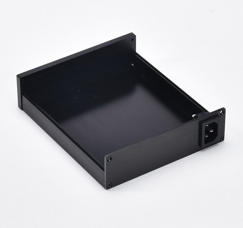 CDROM full aluminum mini power supply chassis DIY decoder case amp box
