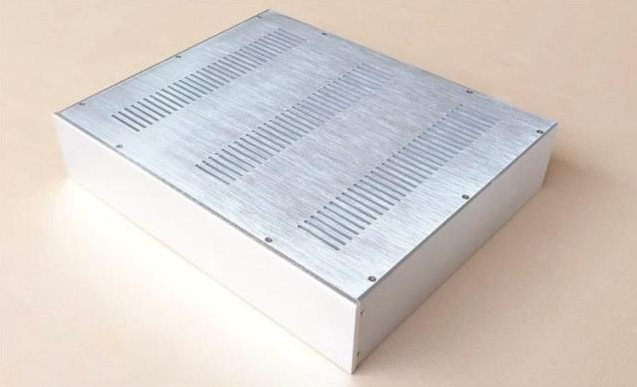 4810 CNC All Aluminum Power Amplifier Chassis Audio Pre-Amp Enclosure silver DIY decoder Box