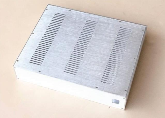 4810 CNC All Aluminum Power Amplifier Chassis Audio Pre-Amp Enclosure silver DIY decoder Box