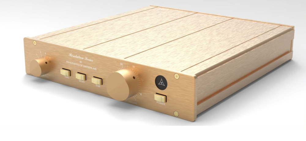 FM155 HIFI DIY full aluminum preamp chassis gold Pre-Amp case Suitable for installing FM155 circuit