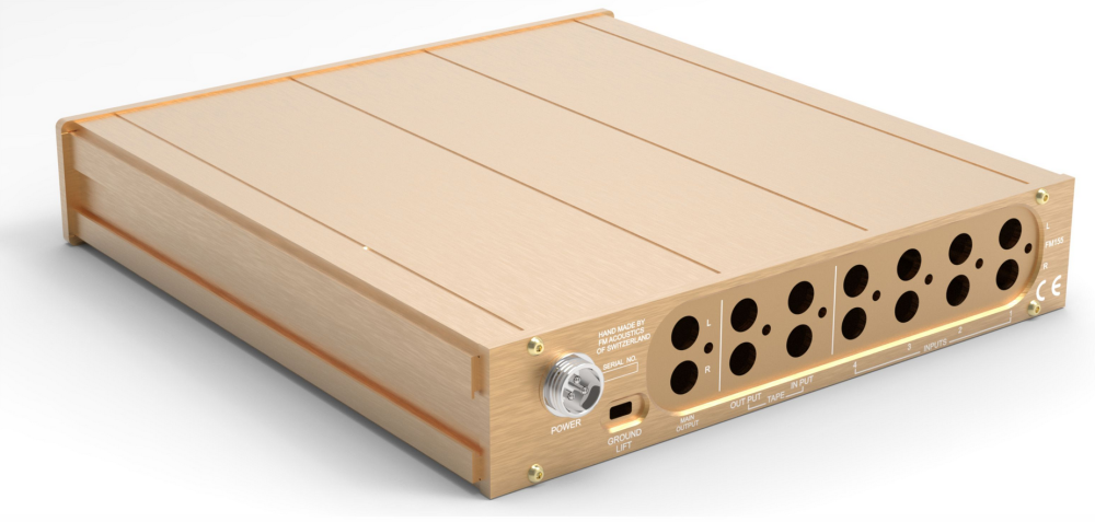 FM155 HIFI DIY full aluminum preamp chassis gold Pre-Amp case Suitable for installing FM155 circuit