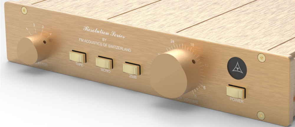 FM155 HIFI DIY full aluminum preamp chassis gold Pre-Amp case Suitable for installing FM155 circuit