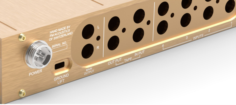 FM155 HIFI DIY full aluminum preamp chassis gold Pre-Amp case Suitable for installing FM155 circuit