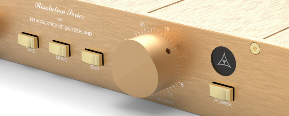 FM155 HIFI DIY full aluminum preamp chassis gold Pre-Amp case Suitable for installing FM155 circuit