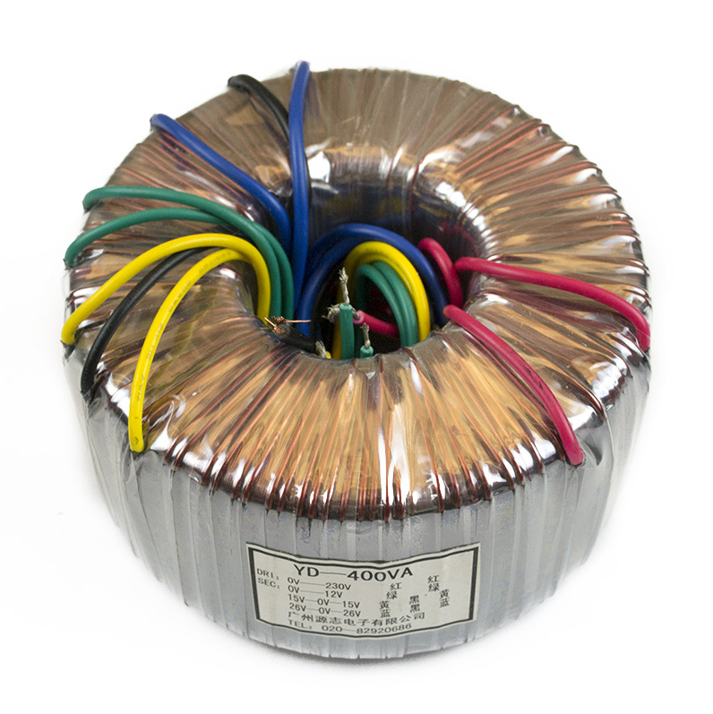 400W pure copper toroidal transformer Output: 26V-0-26V 15V-0-15V 0-12 Amplifier audio power supply transformer