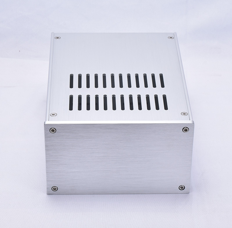 1610 silver full Aluminum power supply chassis HIFI DIY amplifier case Multi purpose box