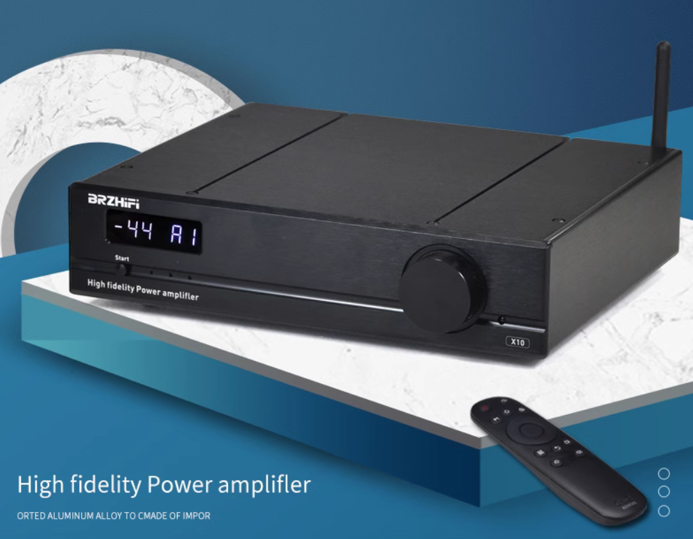 NEW High Fidelity Design TPA3255 high-power home hifi amplifier heavy bass high-definition support Bluetooth USB input X10 amp