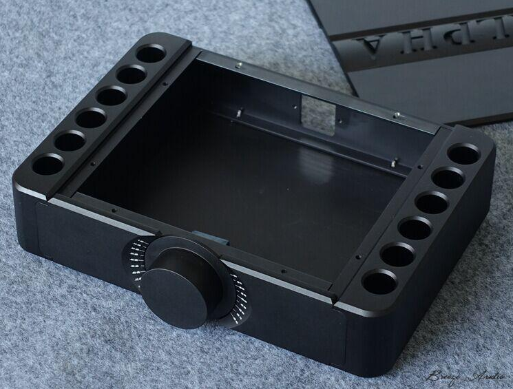 280*64*200mm CNC Fine processing of Italian style amplifier chassis 65% size all aluminum chassis model HIFI DIY case
