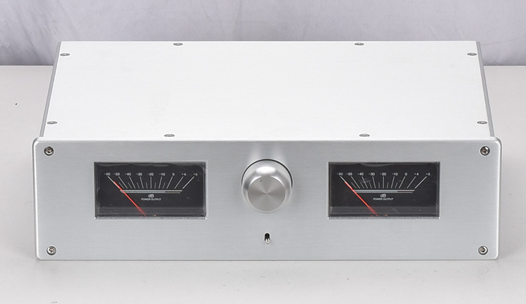 3610 tube preamp chassis HIFI DIY retro style amplifier case with the same Accuphase VU meter