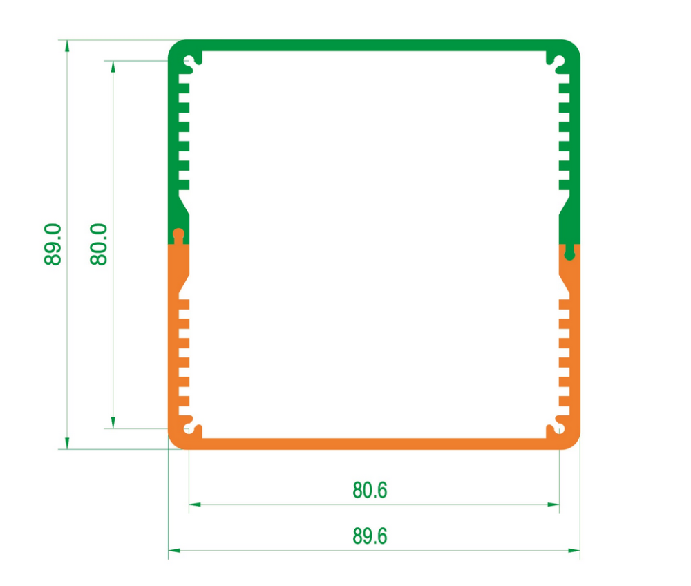 90*90*100 Silver or Black All Aluminum Alloy square Transformer Cover for HIIF DIY amplifier