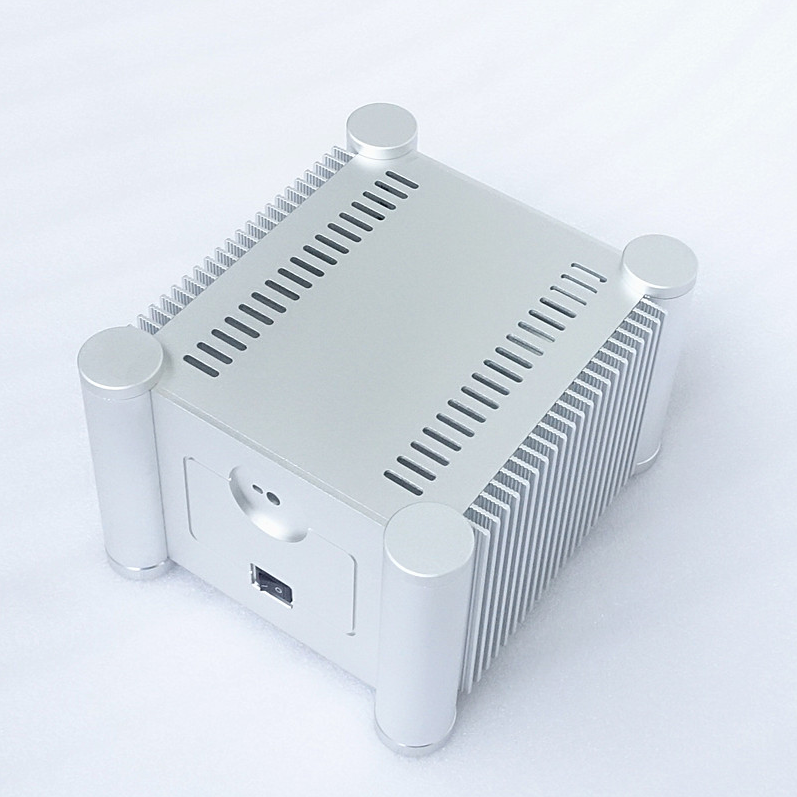 RD2013 Rounded Corner Series mini amplifier Chassis Layered case with upper and lower layers HIFI DIY white preamp box