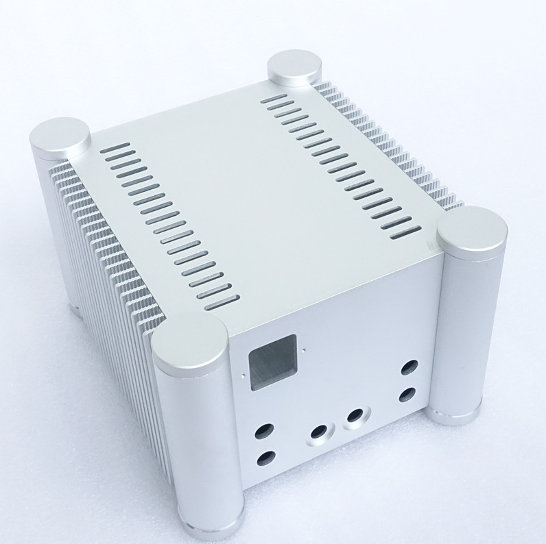 RD2013 Rounded Corner Series mini amplifier Chassis Layered case with upper and lower layers HIFI DIY white preamp box