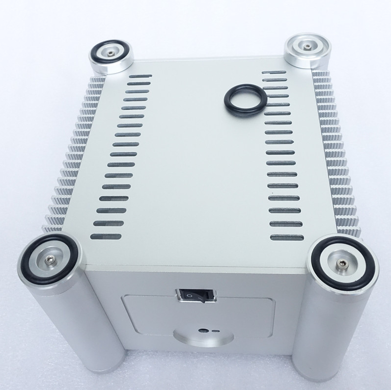 RD2013 Rounded Corner Series mini amplifier Chassis Layered case with upper and lower layers HIFI DIY white preamp box