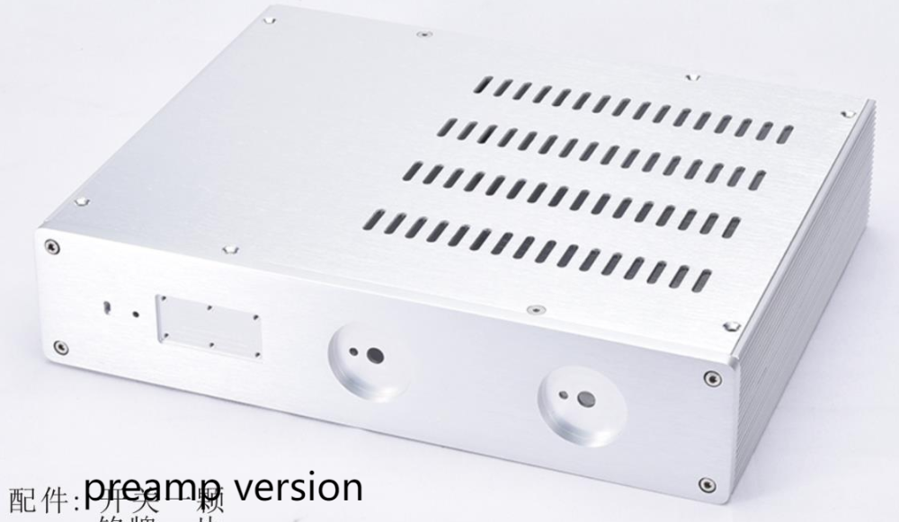 320*70 silver full aluminum HIFI DIY amplifier chassis/preamp case/ headphone box Can install KSA-5 circuit