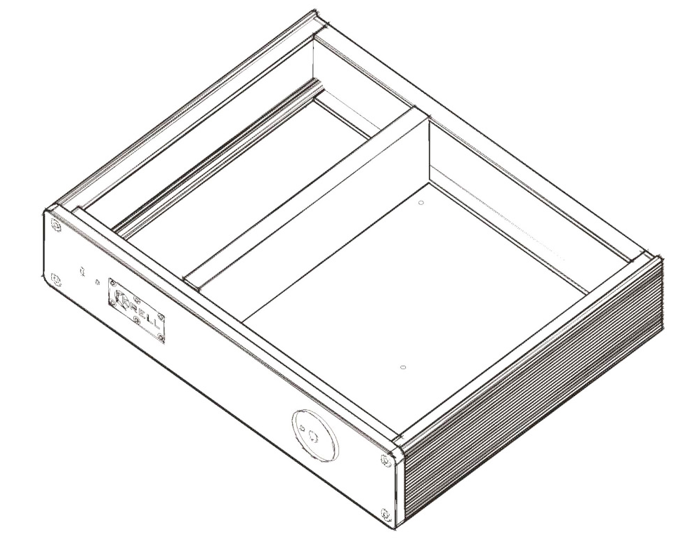 320*70 silver full aluminum HIFI DIY amplifier chassis/preamp case/ headphone box Can install KSA-5 circuit