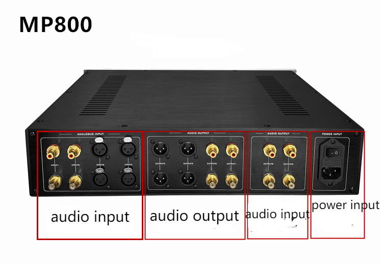 mp800 Fully balanced high fidelity Class A stereo finished preamplifier